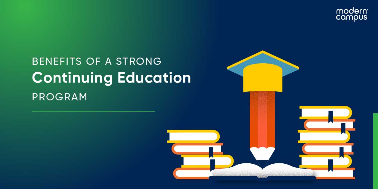 Graphic design referent to why continuing education is important.